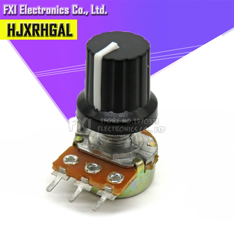 WH148 B1K ~ B1M ohm 1K 2K 5K 10K 20K 3Pin 15mm 10K 3 Terminal Linear Taper Rotary potentiometer for Arduino 5Sets 5PCS+5PCS linear potentiometer,rotary potentiometer,potentiometer kit