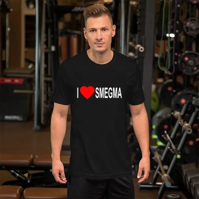 Винтажные забавные еврейские мужские футболки i love smegma большого размера s ~ 5xL
