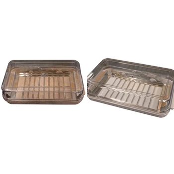 

1pcs Butter Cutter Container Iron Plate Tableware Butter Cheese Fresh Box For Cutting And Storage