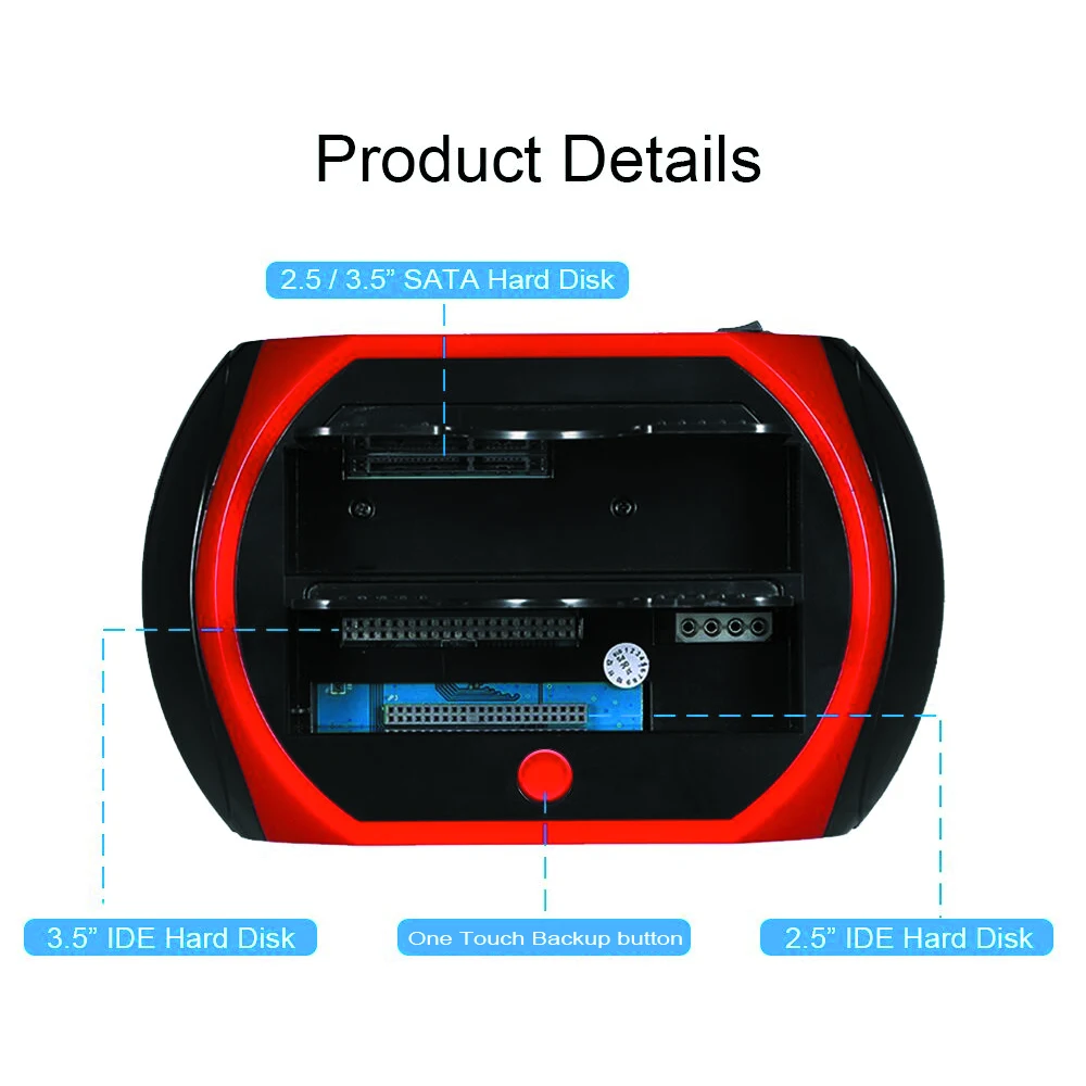 Док станция для жестких дисков DeepFox USB 3 0/Type C до 2 5 дюйма SATA IDE два слота корпус HDD SSD