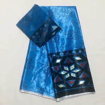 

Modal Stretch Satin Silk Fabric African Soft Wax Print Fabric 2 yard chiffon 4 yard audel modell Imitated Ankara Fabric 102701