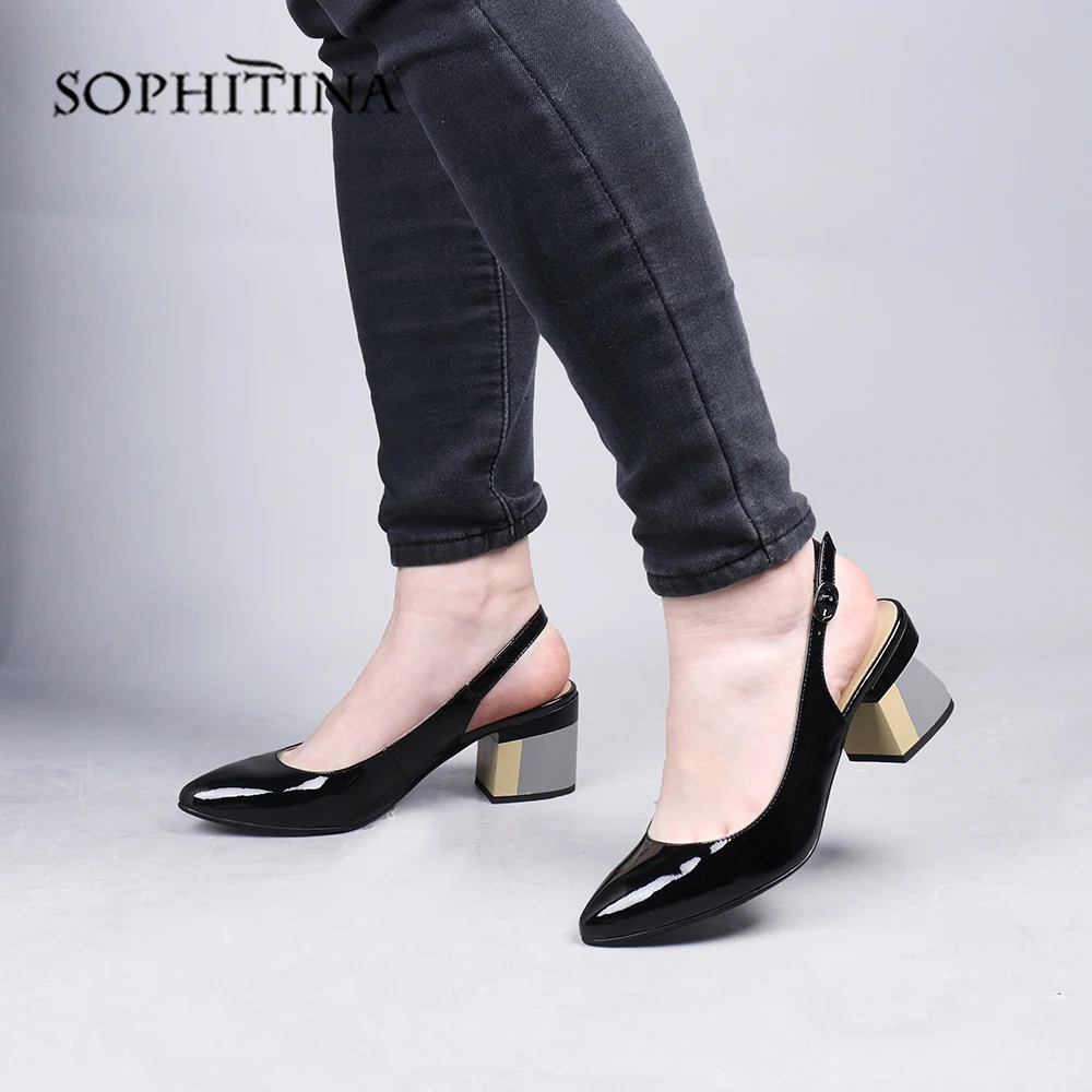 SOPHITINA/Хит 2019г. Обувь из качественной лакированной кожи Элегантные вечерние