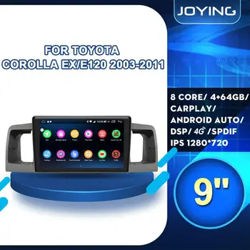 

9Inch IPS screen Android 8.1 Car Radio 2+32/4+64GB Stereo for Toyota Corolla EX/E120 2003-2011 Head Unit GPS Multimedia Player