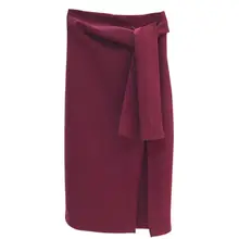 Необычная юбка новая высокая талия элегантная длинная юбка Женская высокая талия офисные юбки