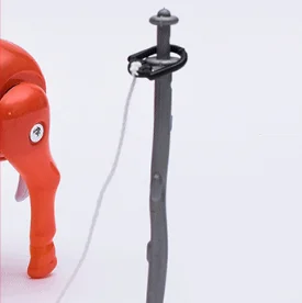 Ностальгическая модель слалом Jockey Club Walk of Animal Whirligig Toy Pull шлифовальный Детский Электрический 10-30 юаней детский интерес