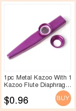 1 шт. металлический казу с 1 kazoo диафрагма для флейты Губная гармошка для начинающих детей и взрослых вечерние подарки музыкальный инструмент