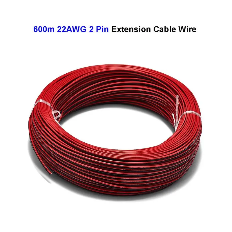 2 контактный кабель 22AWG 600 м SM JST светодиодный разъем электрические провода для 5050