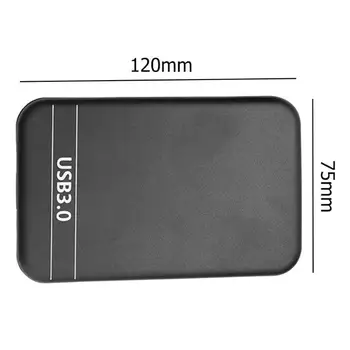

New 2.5in USB3.0 SATA Hard Disk Drive Box SSD External Enclosure Case with USB Cable DOM668