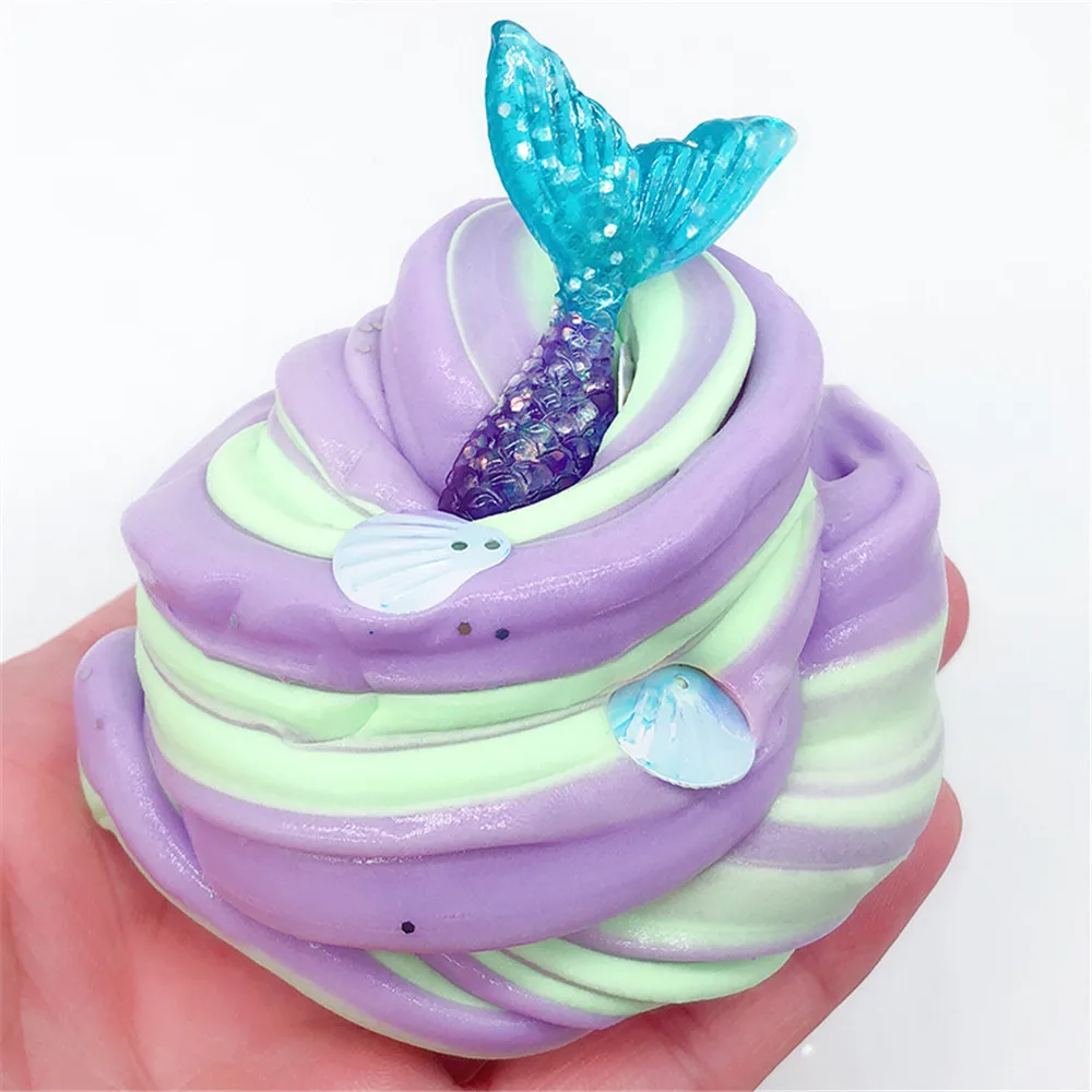 Beautiful Mud Mixing Cloud Slime Scented Stress Kids Clay Toy Charms For Slime Kit Antistress Toys Plasticine Supplies Kids Toys