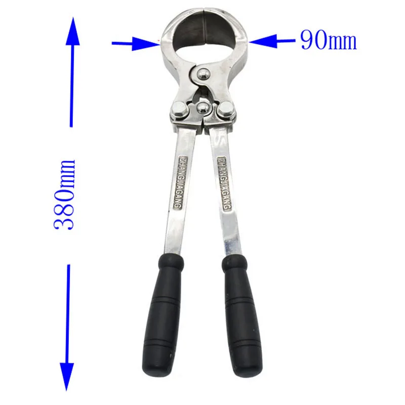 1Pcs Sheep Castration Pliers Stainless Steel Bloodless Castration Clamp Cattle Goat Wether Pliers Carbon Castration Pliers