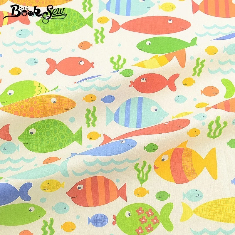 40x50cm Booksew, 40x50 см, хлопок, ткань Telas Tissu, мультфильм, животные, цветы, серия, Анкара, ткань, подушка, одеяла, сделай сам, пэчворк, для детей - Цвет: 40x50cm