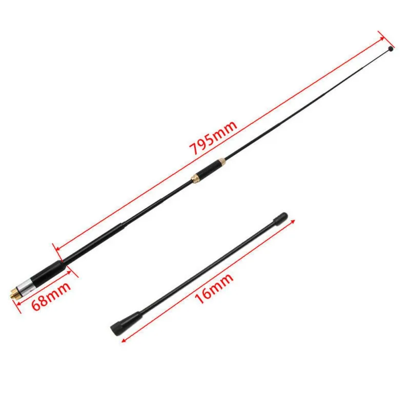 AL800 Двухдиапазонная 144/430 МГц SMA-Female телескопическая антенна для WOUXUN TYT HYT Baofeng BF-888S UV-5R радио