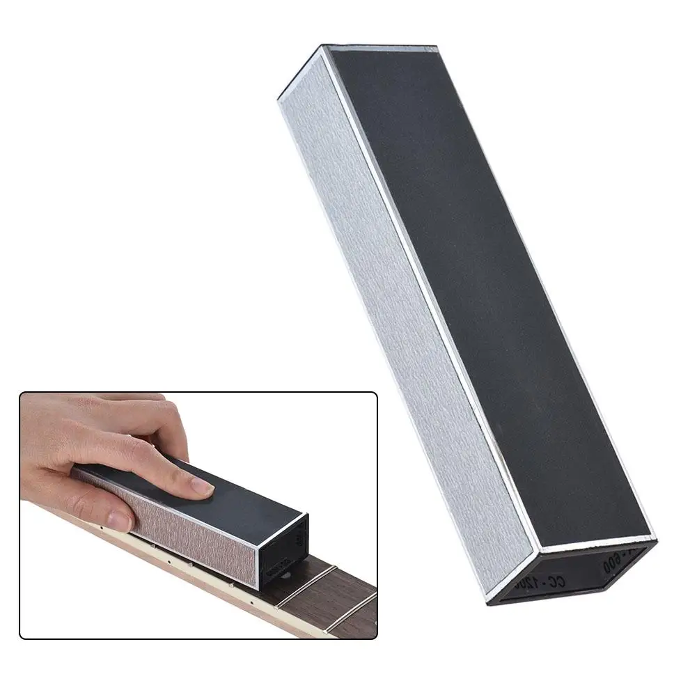

Guitar Fret Sanding Leveler Beam Bass Leveling Bar Luthier Polishing Tool with Sandpaper Board Guitarra Protector 6inch 15cm