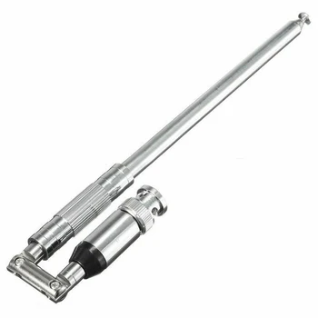 

118-136MHZ Long Rod High Gains Anti Collision Intercom Antenna Home Office Stainless Steel Telescopic Manual Radio Receiver
