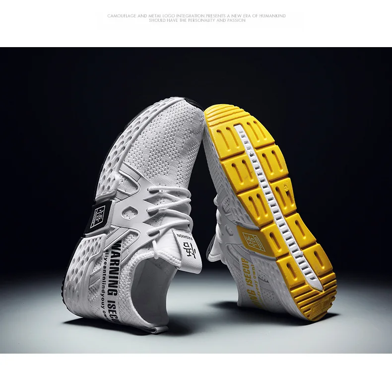 New Style Summer Breathable Korean-style Trend Men Sneakers Versatile Casual Shoes Fly Woven Athletic Shoes Students Trendy