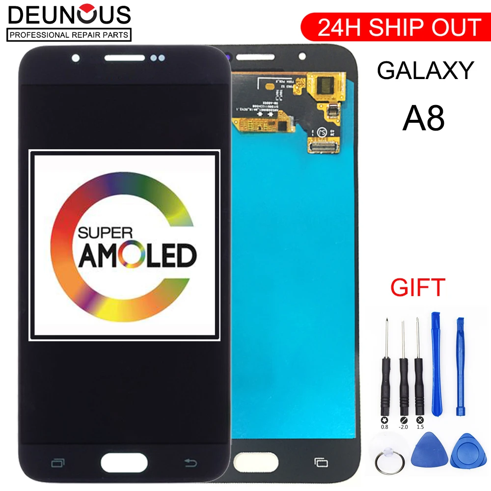 

Super AMOLED LCD Display For Samsung Galaxy A8 2015 A800 A8000 A800F LCD Display Touch Screen Digitizer Assembly