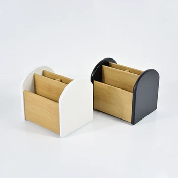 

Rotating Remote Control Holder Desk Storage Organizer Box Container for Mobile Phone Pen Stationery Office Supplies