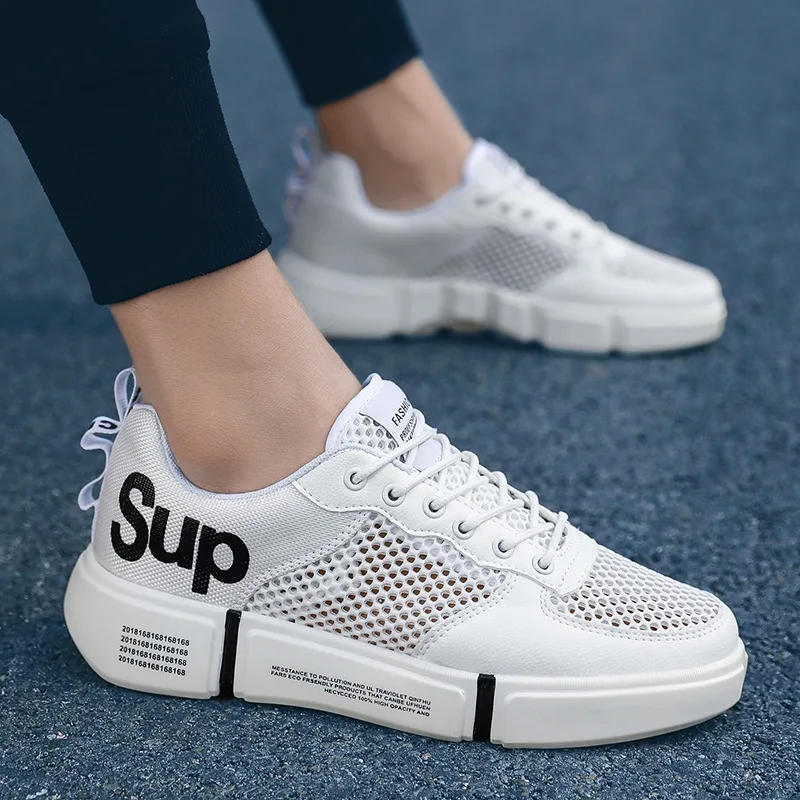 

Spring Summer New Style Men Casual Board Shoes Fashion Sporty Hollow out Breathable MEN'S SHOES Low Top Youth Couples Shoe