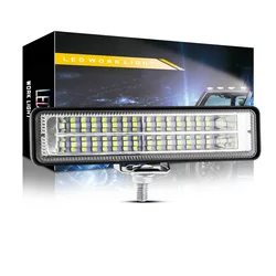 Bande lumineuse de travail tout terrain, 28led, double rangée, éclairage de jour, lumière auxiliaire d'ingénierie, modification 