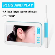Hd 1080P Ear Cleaner Otoscope Mini Visual Endoscope Wide Screen Handheld Endoscope Borescope Video Inspection For P20