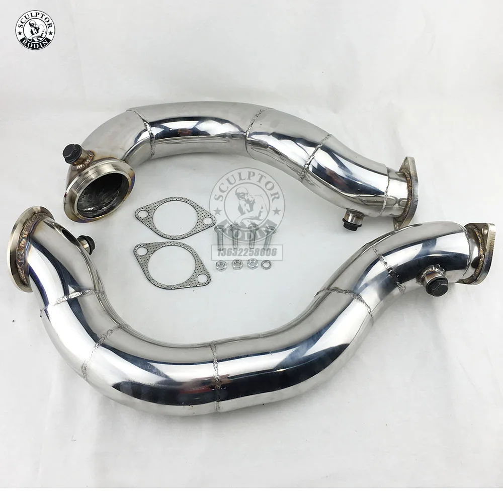 Дамп труба N54 N54B30 нижняя 135i 335i 335is 1 м E82 E88 E90 E91 E92 E93 Twin turbo выхлопная