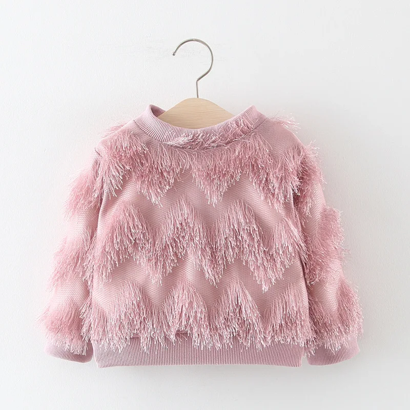 Babyinstar/свитер для маленьких девочек; одежда для детей; Детский свитер с бахромой; зимняя одежда для маленьких девочек; свитер для девочек; Изысканные Топы