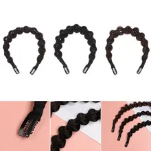 Headwear Girls Fashion Headdress Non-Slip Knotted Women Headband Wig Braided Hair Band Elastic Twist Bohemia Princess