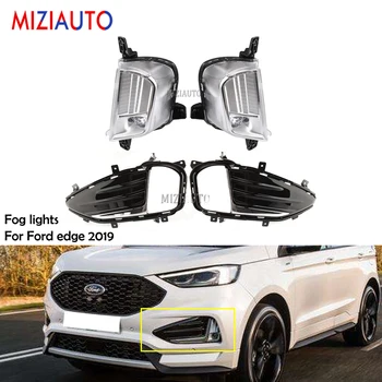 

MIZIAUTO Fog lights For Ford edge 2019 2020 covers fog light foglights headlight Day Running Light Left and Right DRL Fog Lamp