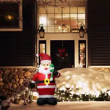 Рождественский Санта Клаус, большой размер, рождественские надувные лампы, декор для двора, рождественские украшения, для улицы, в помещении, Рождественская елка