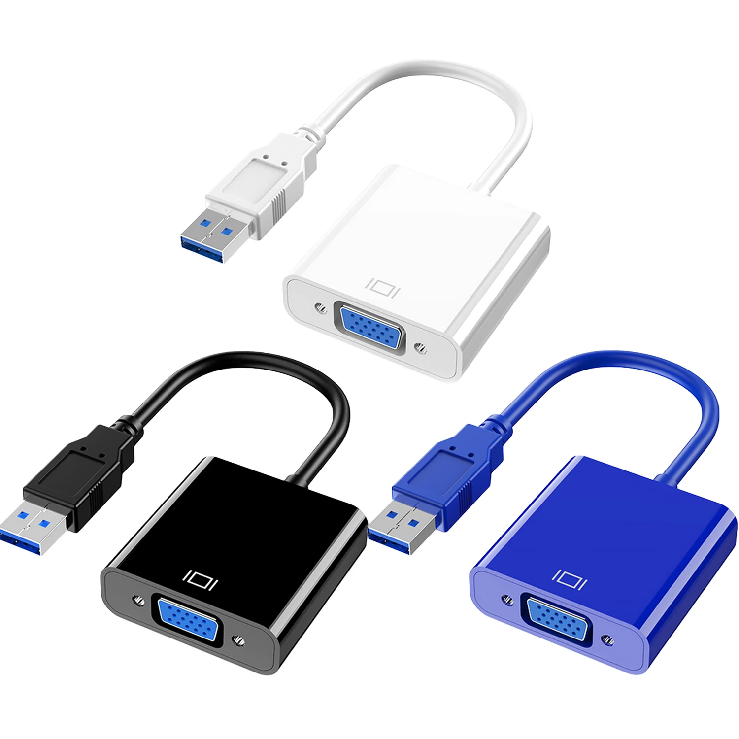 Elisona USB 3,0-VGA адаптер видео конвертер с приводом CD для компьютера ПК ноутбука настольный монитор проектор ТВ коробка usb-c концентратор