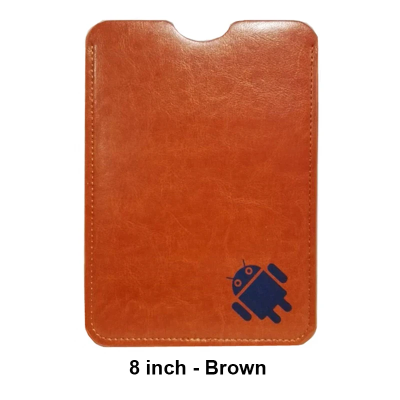 8 inch-Brown " 8" " 9,7" 10 дюймов планшет чехол из искусственной кожи рукав сумка Мягкий мешочек для таблеток Чехол для бизнес стиля Универсальный - Цвет: 8 inch-Brown