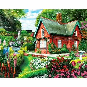 

Full Drill 5D Diamond Painting Spring Cross Stitch Kits Embroidery Home Decor