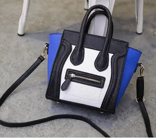 silver blue handbags