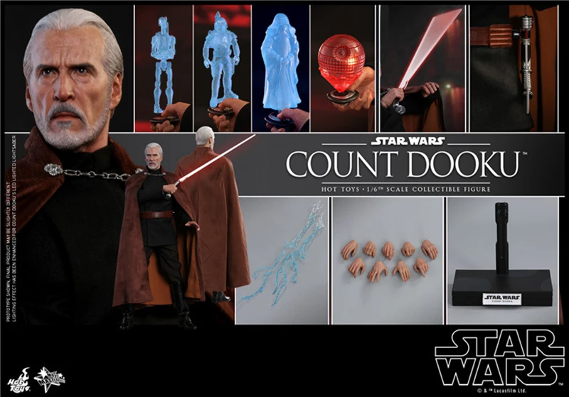 Полный набор MMS495 MMS496 Мастер Йода и граф Dooku фигурки с 2 головы лепить коллекции