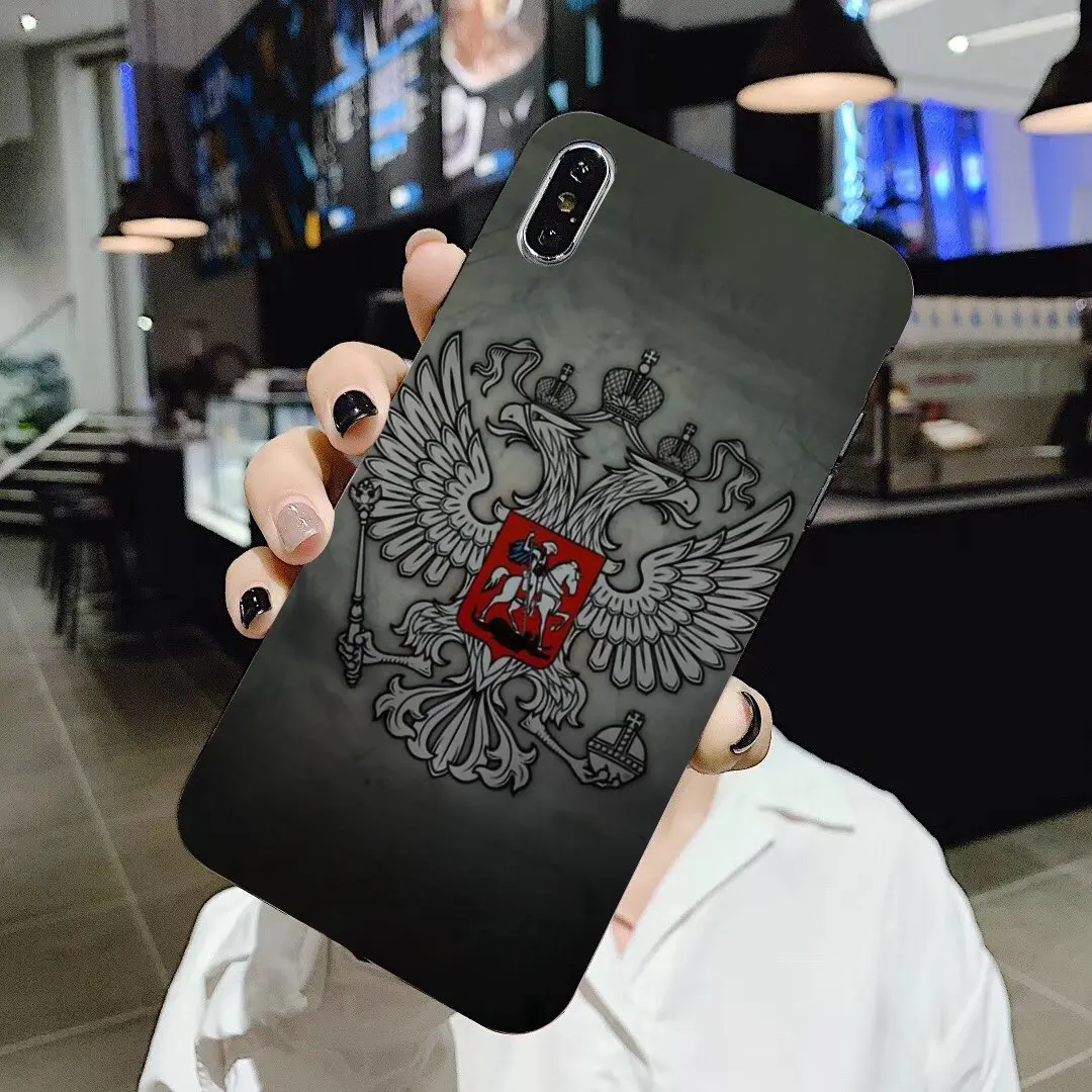 Soft Case Russian Federation arms sochi Eagle flag For ZTE Blade A910 A610 A530 A510 Oneplus One plus 3T 5T 6T 6 7 7T Pro | Мобильные