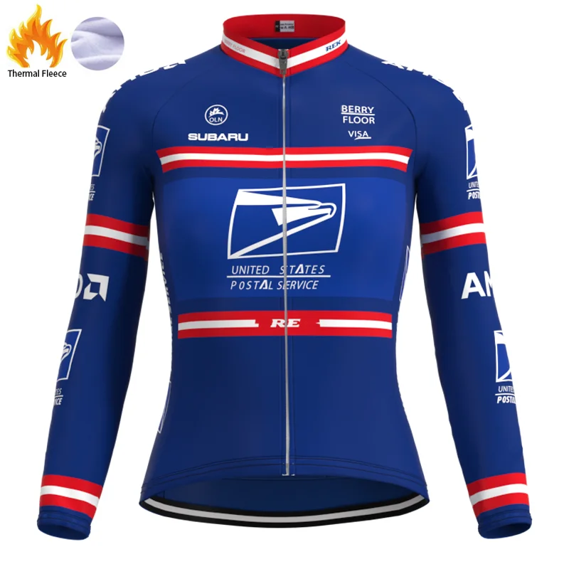2004 соревнования почтовой команды Женщины Ретро Велоспорт Джерси флисовая одежда