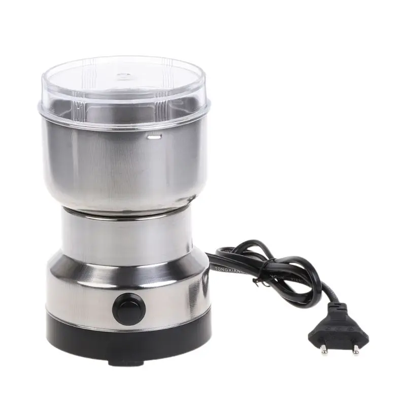 Molinillo de café eléctrico de acero inoxidable, para hierbas, especias, frutos secos, granos, moler granos