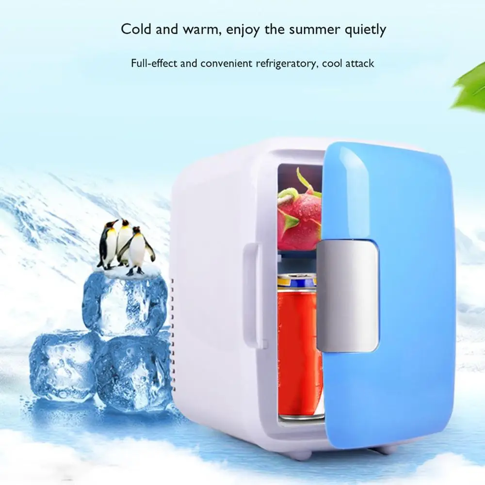 

4L Car Refrigerator Car Portable Mini Refrigerator Heating And Cooling Box With Cup Holder Professional
