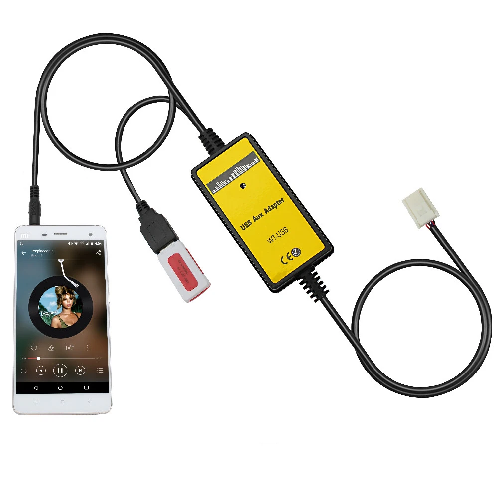 Аксессуар USB AUX адаптер Интерфейс Кабельный разъем практичный портативный