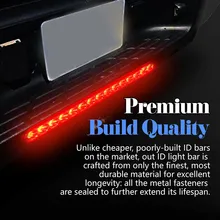 

2pcs 15 LED Tail Light Bar Brake Light Lorry Car Parts Rear Red Sealed Trailer Accessories Caravan Car Stickers Lamp Parts