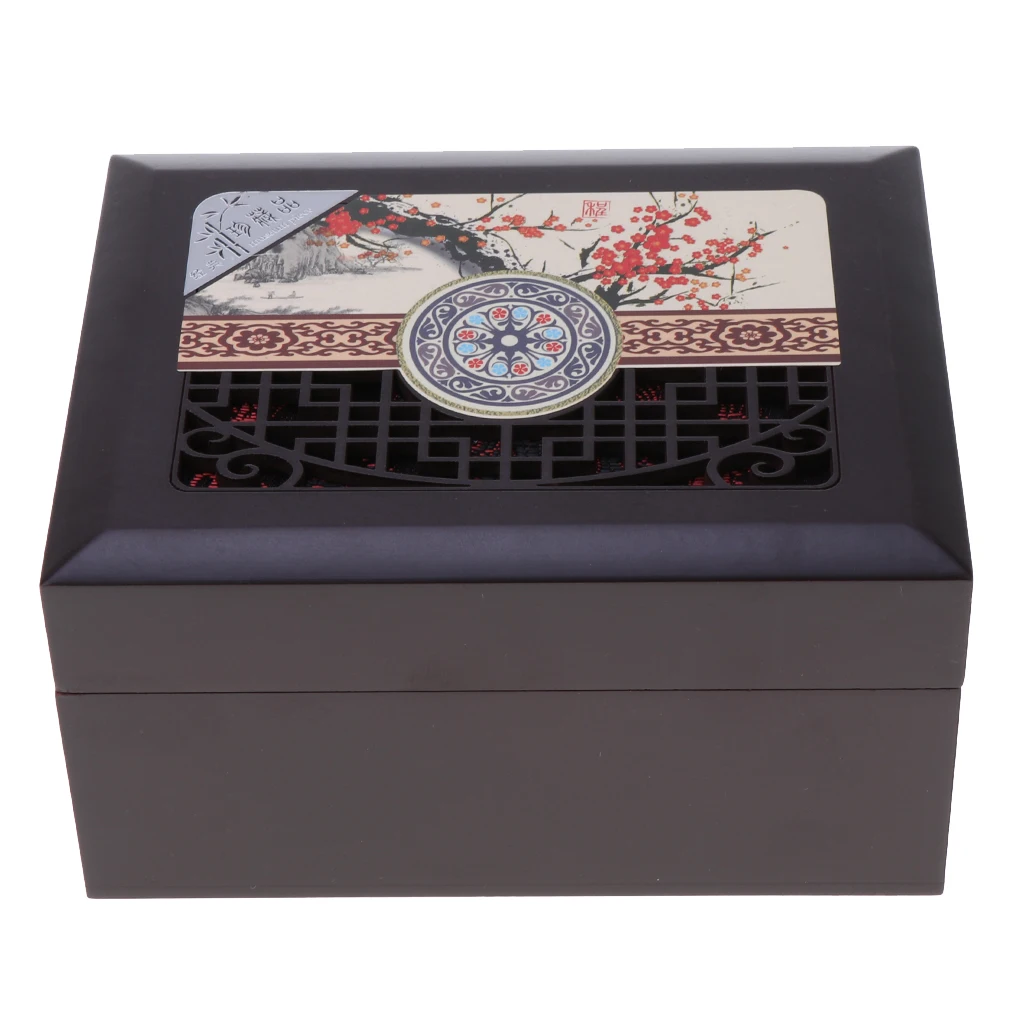 

Solid Wooden Bracelet Necklace Storage Box - Vintage Keepsake Box, Wood Jewelry Display Case