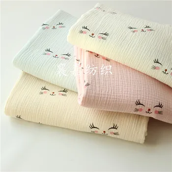 

Eyelash Printing Fabric 100% Cotton Twill Cloth for DIY Bedding Cloth Sewing Patchwork Quilting Fabrics