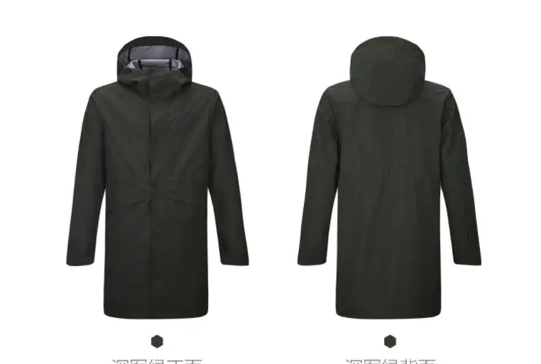 Army Green M Xiaomi youpin Uleemark Мужская трехуровневая городская ветрозащитная куртка многофункциональная эластичная водонепроницаемая куртка для хранения зимняя умная - Цвет: Army Green M