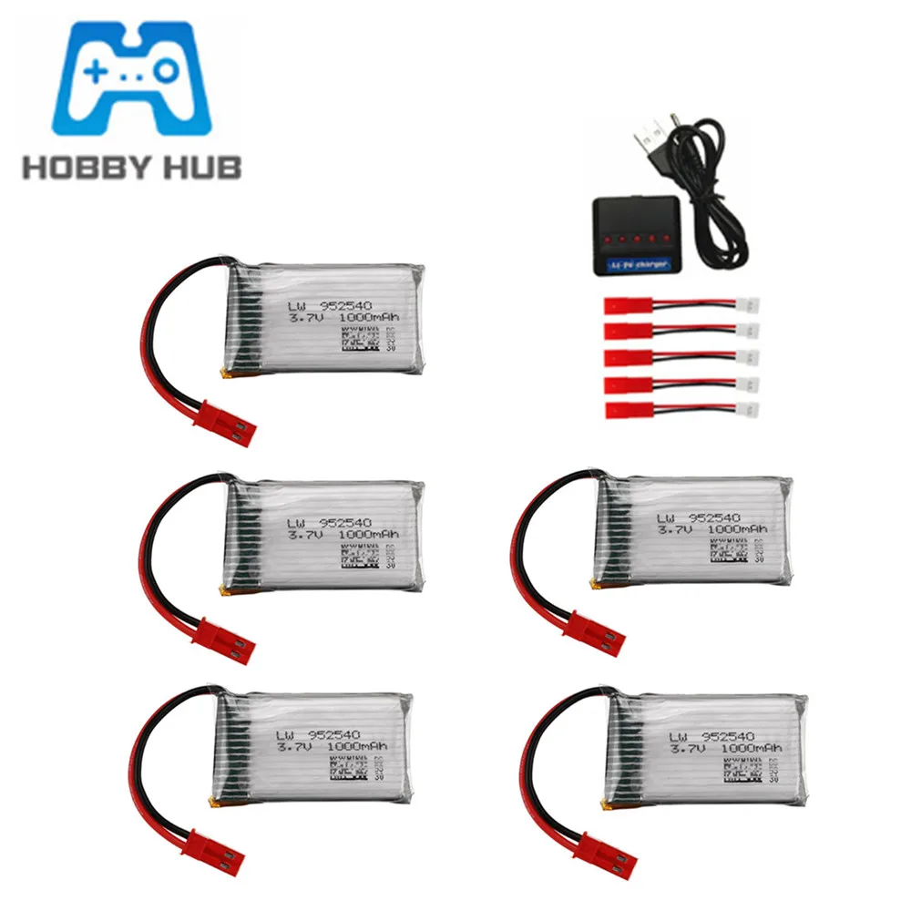 Аккумулятор Lipo 1S 3 7 в 1000 мА · ч зарядное устройство USB для HQ898B H11D H11C H11WH T64 T04 T05 F28 F29 T56