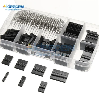 

310Pcs/lot 2.54mm Dupont Wire Jumper Line Cable 1/2/3/4/5/6/8 Pin Header Male+Female Connector Housing DIY Kit With Plastic Case