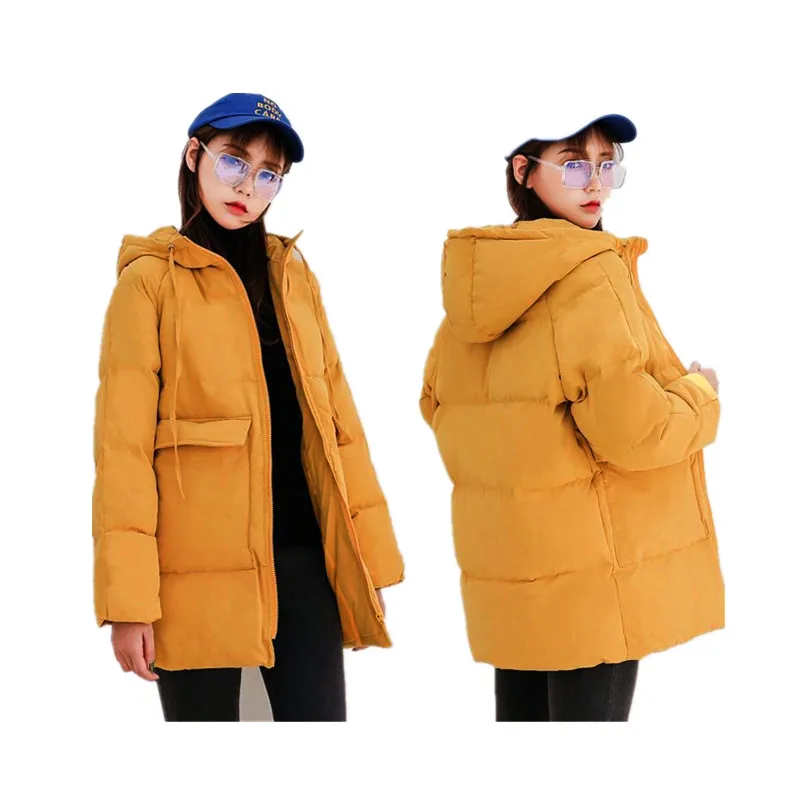 2020 Autumn Winter Cotton Parkas Oversized Coats and Jackets Womens Outerwear Hooded Puffer Jacket long puffer jacket Coats & Jackets