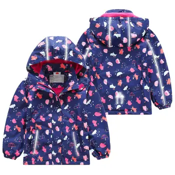 

Girls Jackets 2020 Spring/Autumn Waterproof Kids Polar Fleece Sport Casual Outerwear Coat For Girl 3-12 Years Wear