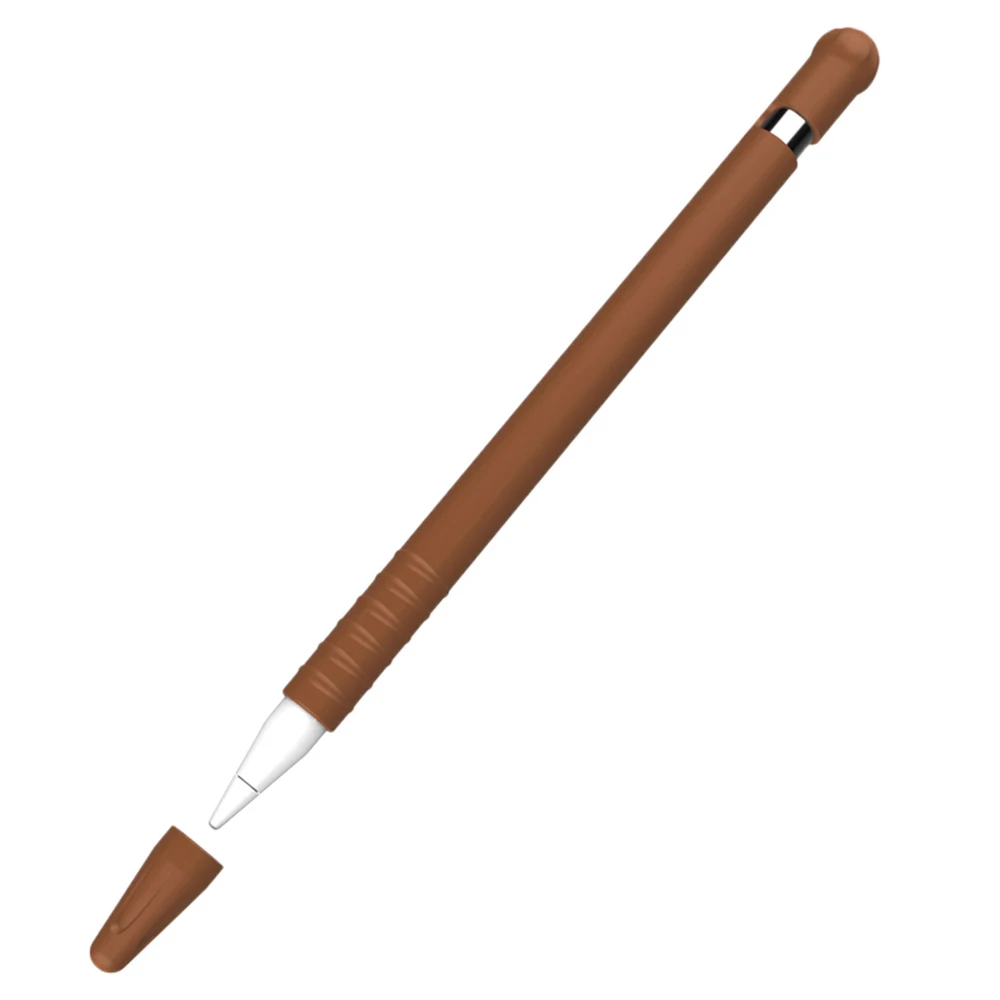 IKSNAIL силиконовый бандаж с накладкой Насадка На глушитель держатель для планшета ipod ручка-стилус чехол для Apple Pencil 1 чехол для iPad Pencil - Цвета: Brown