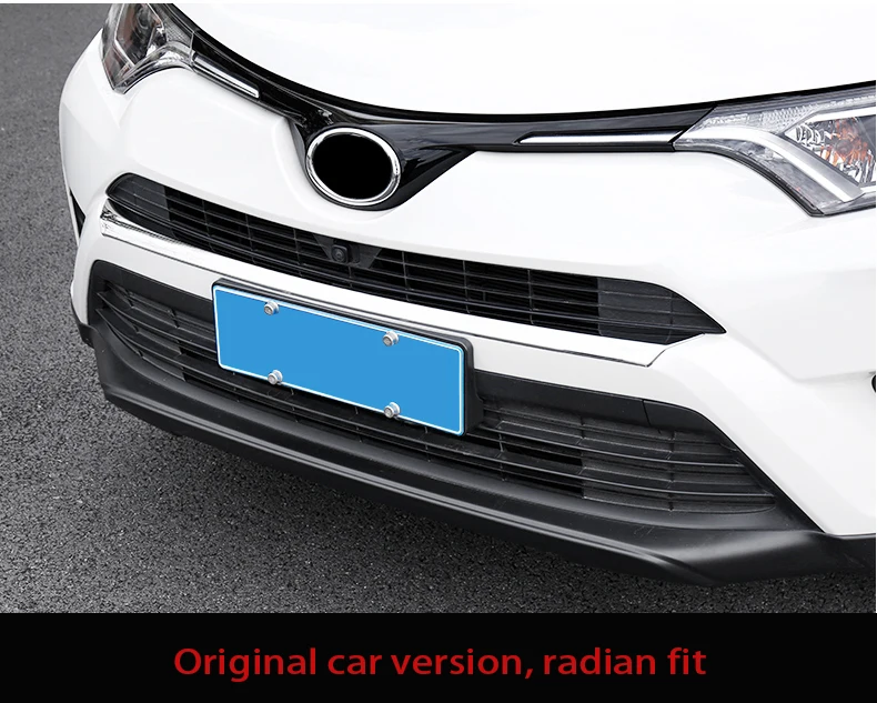 Подходит для 16-19 для Toyota, бренд RAV4, передний логотип, отделка, Полоска, передняя сторона, яркая полоска, передняя панель, украшения, аксессуары
