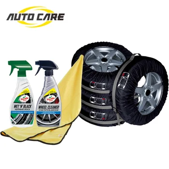 

4pcs Universal Spare Tire Cover Case Polyester Winter and Summer Car Tire Storage Bags Auto Tyre Accessories Wheel Protector